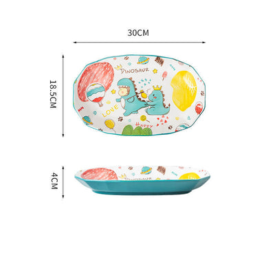 Juego de Platos de Cerámica Infantil con Diseños Animados - Image 24