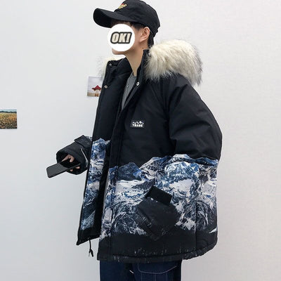 Abrigo de Invierno para Hombre con Capucha y Algodón Grueso - Image 4