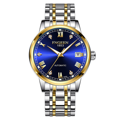 Reloj Automático de Acero Inoxidable Estilo Cinturón Ejecutivo Impermeable con Luminiscencia - Image 3