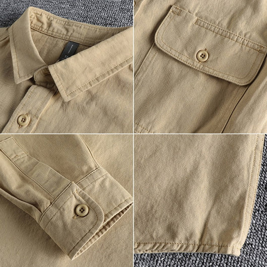 Camisa Overol Manga Larga con Diseño Moderno para Hombre - Image 18