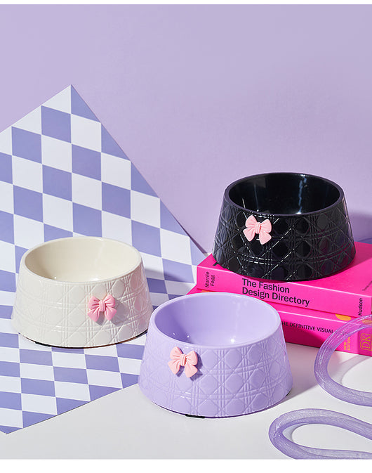 Comederos para Mascotas con Diseño de Moño - Platos Elegantes para Perros y Gatos - Image 12