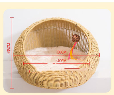 Cama Nido Tejida a Mano para Gatos y Mascotas - Image 3