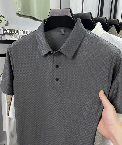 Playera Polo Hombre Jacquard Cuadros Transpirable Verano - Image 34