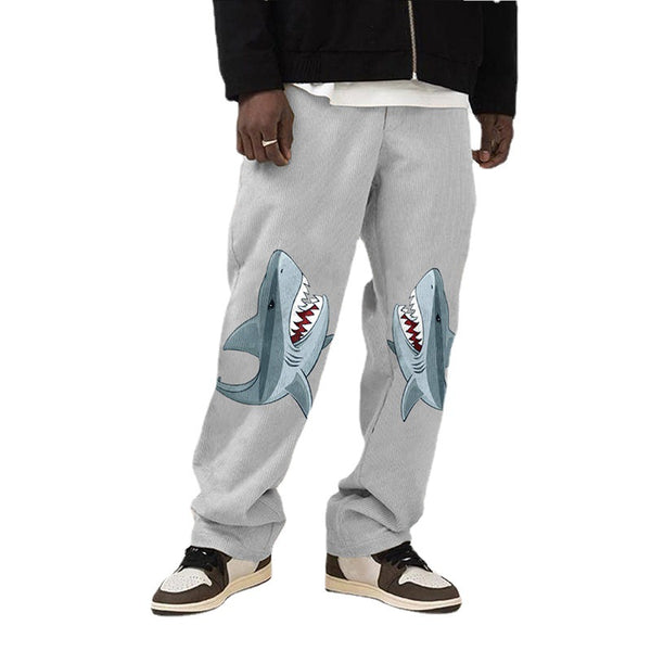 Pantalones Casuales Rectos Estampados Moda Europea y Americana