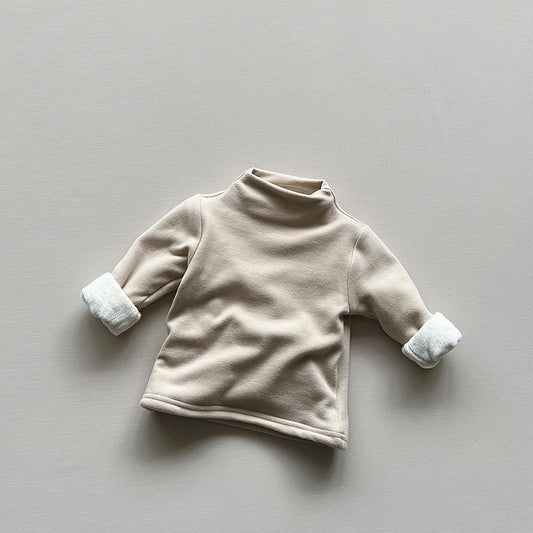 Polera Cuello Alto Acolchada en Terciopelo para Niños - Abrigador Versátil - Image 2
