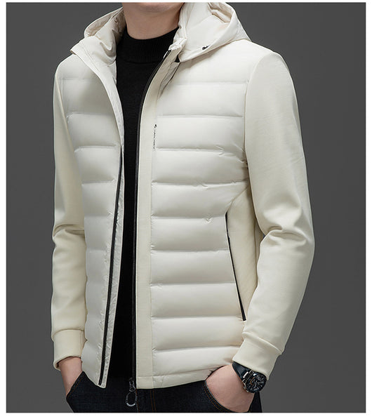 Chaqueta Acolchada de Plumón de Pato con Capucha - Image 10