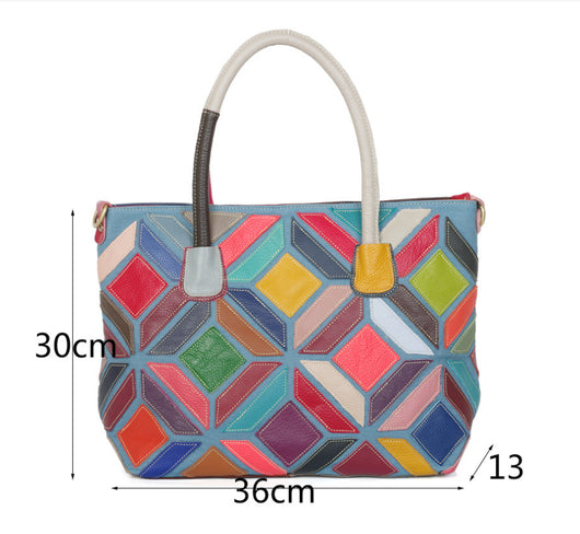 Bolso de Cuero Genuino Cosido a Mano - Image 17