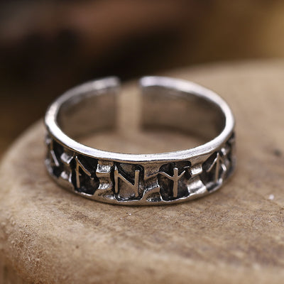 Anillo Ajustable de Símbolos Geométricos para Hombre - Image 4