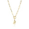 Colar de Letras Real Dourado Banhado Tendência Hip Hop Dourado R