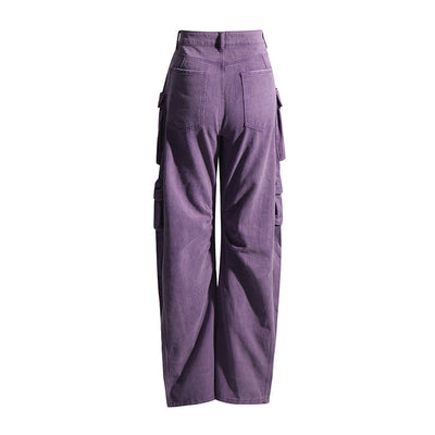 Pantalón Cargo Recto de Cintura Alta para Mujer - Image 5