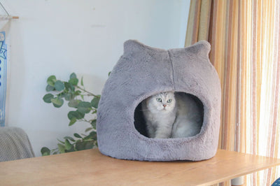 Cama Térmica para Gatos con Orejas - Nido Desmontable y Lavable para Todas las Estaciones - Image 5