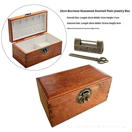 Caja Joyero Vintage Estilo Chino con Cerradura para Joyas y Accesorios - Image 9