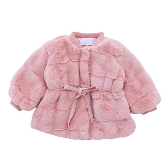 Abrigo de Piel Sintética Esponjoso para Niña - Estilo Moderno y Cálido - Image 2