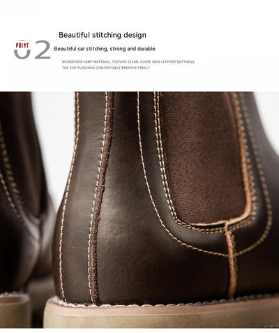 Botas Chelsea Dr Martens Estilo Británico Casual para Hombre - Image 12