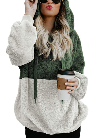 Sudadera Casual con Capucha y Detalles de Cuerda para Mujer