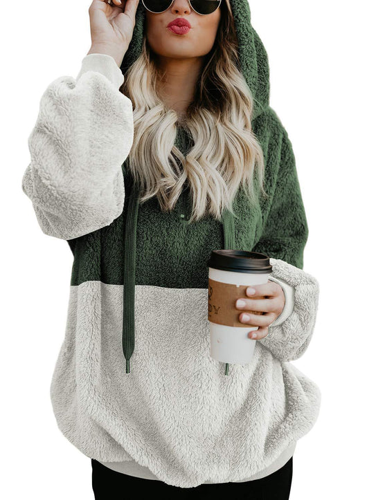Sudadera Casual con Capucha y Detalles de Cuerda para Mujer