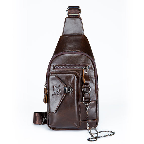 Bolsa Mensajero de Cuero Genuino para Hombre - Estilo Profesional