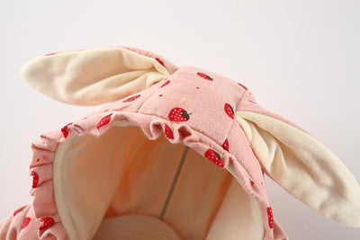 Abrigo de Algodón Niña con Forro Polar Estampado Frutas y Bolsa Incluida - Image 18