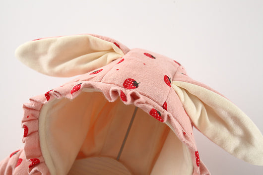 Abrigo de Algodón Niña con Forro Polar Estampado Frutas y Bolsa Incluida - Image 18
