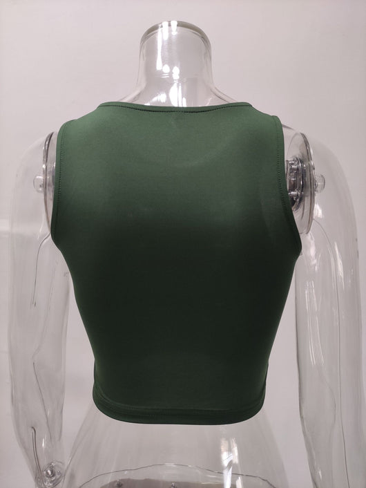 Musculosa Deportiva Cuello Redondo Estilo Europeo y Americano - Image 21