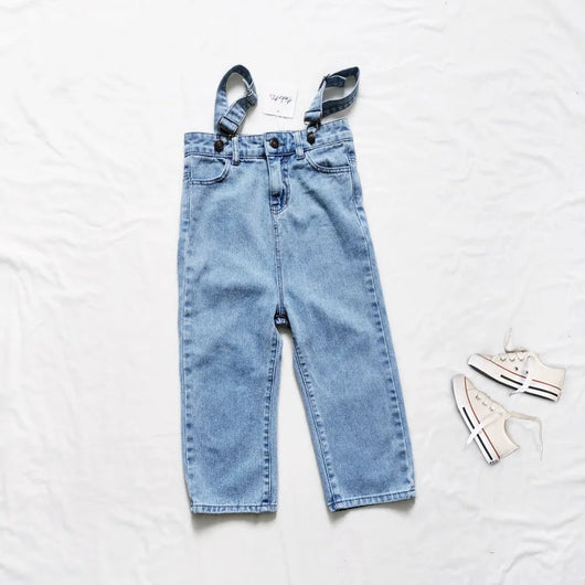 Jeans Anchos de Cintura Alta Estilo Coreano con Tiras - Image 23