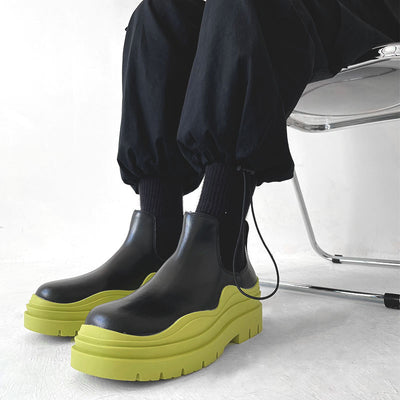 Botas Cortas con Plataforma Gruesa y Tacón Elevado Estilo Industrial - Image 8
