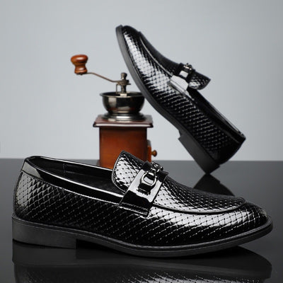 Zapatos de Cuero Ejecutivos Estilo Británico Minimalista para Hombre - Image 11