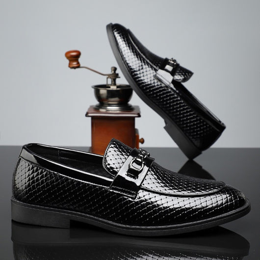 Zapatos de Cuero Ejecutivos Estilo Británico Minimalista para Hombre - Image 11