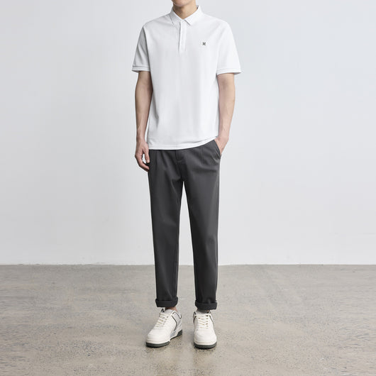 Polo Clásico con Bordado de Letras para Hombre - Image 5