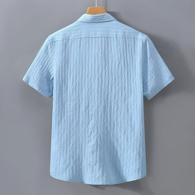 Camisa Protección Solar Hombre Algodón Transpirable Suelta - Image 4