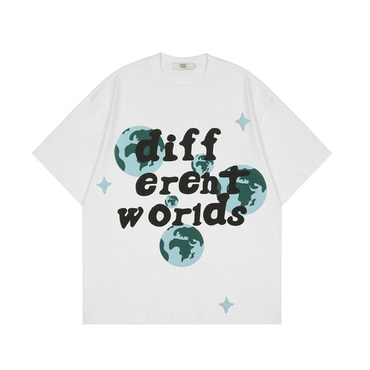 Camiseta Estampada Earth Letter para Hombre