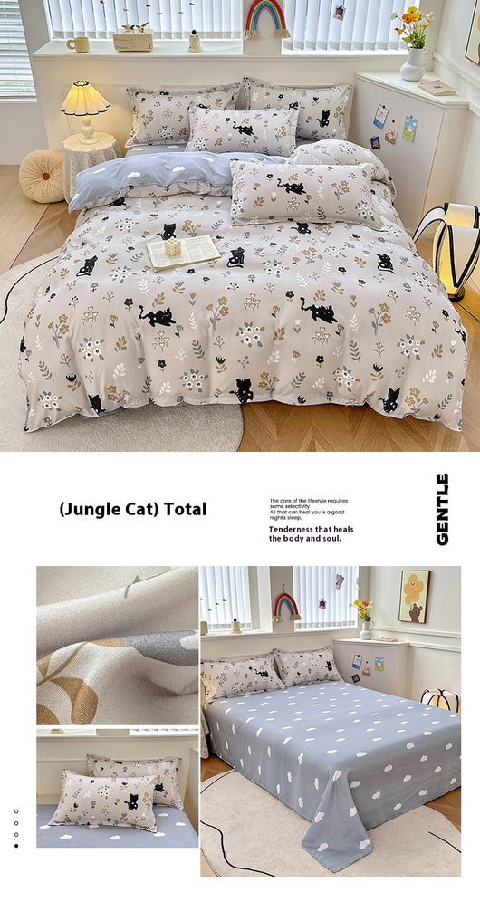 Sábanas de Algodón Puro Minimalistas para Cama - Image 33