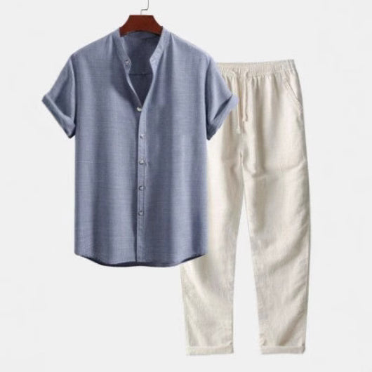 Conjunto Estampado Moderno para Hombre - Playera y Pantalón
