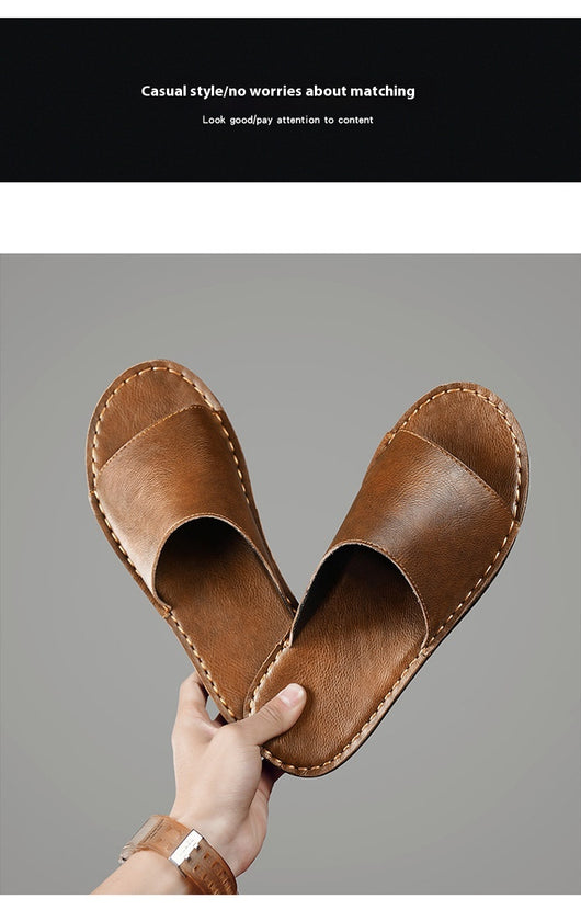 Sandalias de Cuero para Hombre Primavera Verano - Comodidad Outdoor - Image 17