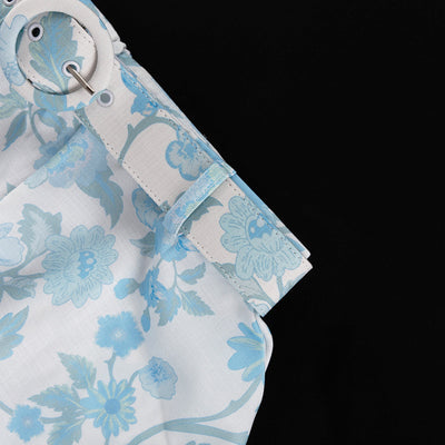 Conjunto de Dos Piezas: Camisa Suelta Larga y Short Talle Alto con Cinturón - Image 8