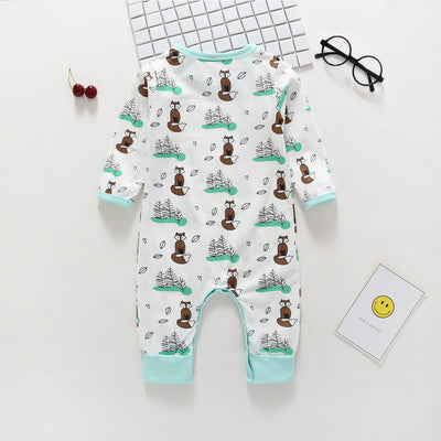 Enterizo de Manga Larga con Estampado Infantil para Bebé Otoño - Image 7