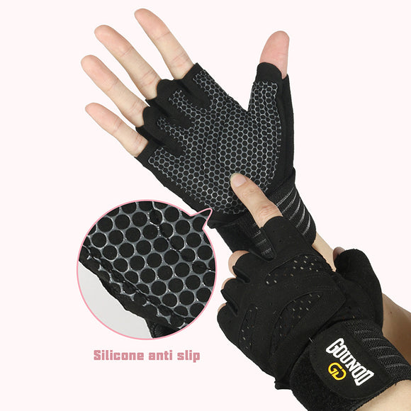Guantes de Ejercicio Alargados Transpirables y Cómodos