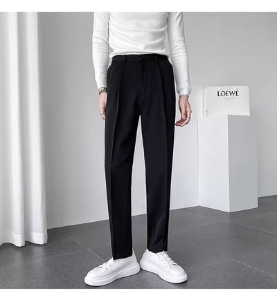 Pantalones de Vestir Casual Rectos para Hombre - Versátiles y Elegantes - Image 14