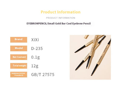 Lápiz de Cejas Ultra Fino Dorado Resistente al Desvanecimiento - Image 10
