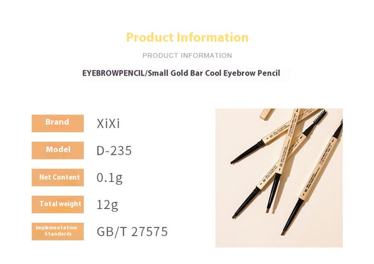 Lápiz de Cejas Ultra Fino Dorado Resistente al Desvanecimiento - Image 10
