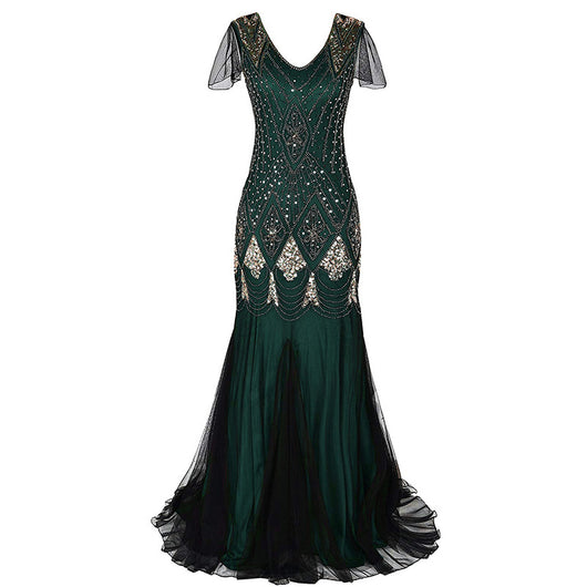 Vestido de Fiesta Talla Grande con Lentejuelas Estilo Vintage - Image 8