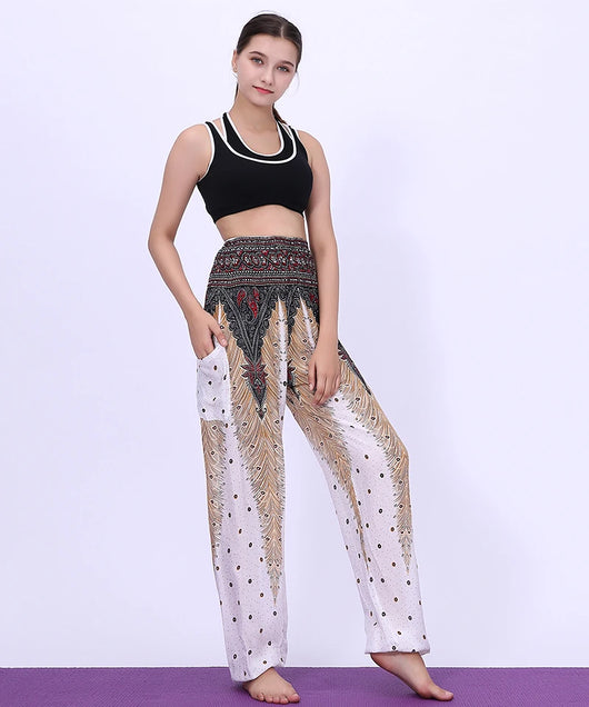 Pantalones de Yoga Pavo Real - Cintura Alta - Image 14
