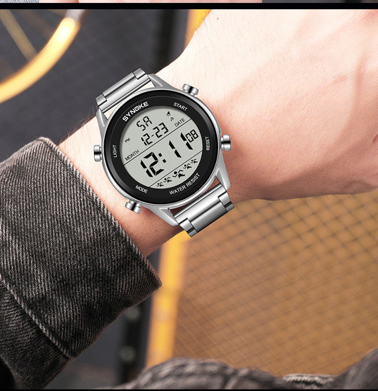 Reloj Deportivo Digital Acero Inoxidable Pantalla Grande Resistente al Agua - Image 16