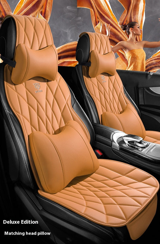 Funda de Asientos de Cuero Premium para Auto - Juego Completo 5 Plazas - Image 46
