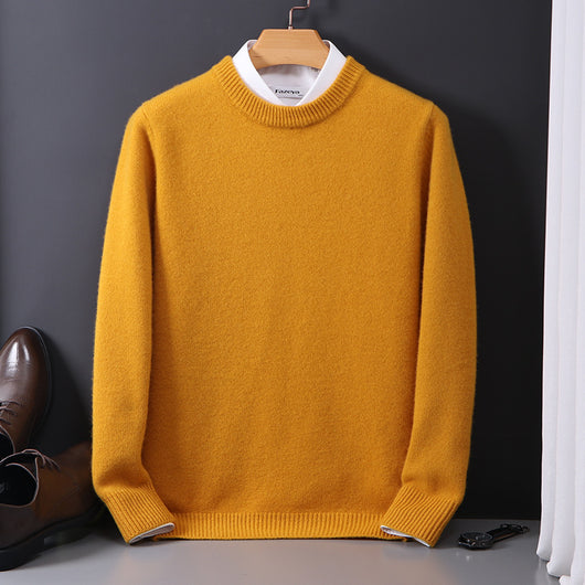 Suéter de Lana Pura para Hombre Cuello Redondo - Image 19
