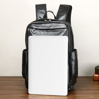 Mochila de Cuero para Negocios - Gran Capacidad, Cómoda y Versátil - Image 5