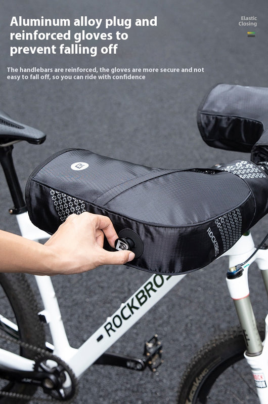 Guantes Protectores para Bicicleta de Montaña Invierno con Cobertura de Manillar - Image 9