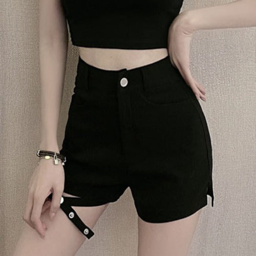 Short Halter Tube Top con Shorts de Cintura Alta - Image 12