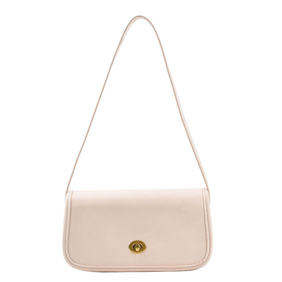 Bolso Cuadrado Pequeño de Piel PU en Colores Sólidos