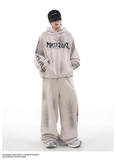 Sudadera Vintage Americana con Diseño Graffiti Desgastado - Image 16